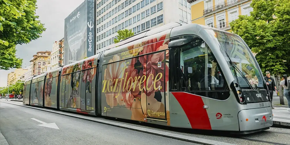 Publicidad en Tranvía Zaragoza